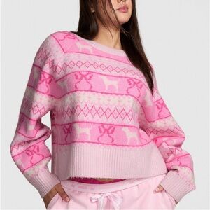 Victoria’s Secret PINK LoveShackFancy boxy sweater